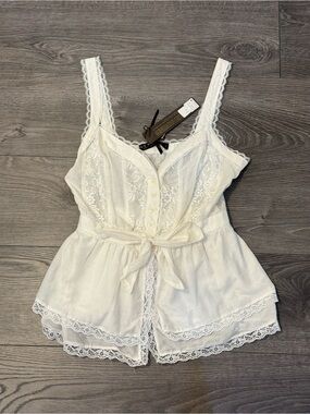 Supertrash Lace Bordage Tank | NWT | Size Small | Retail $95